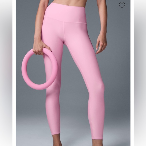 New Alo Yoga 7/8 High-Waist Airlift Legging - Sweet Pink S - Picture 1 of 6